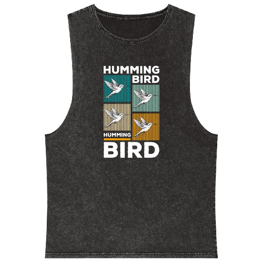 Birds Nature Lifestyle Mineral Wash Tank Tops