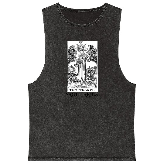 SAGITTARIUS 1 Mineral Wash Tank Tops