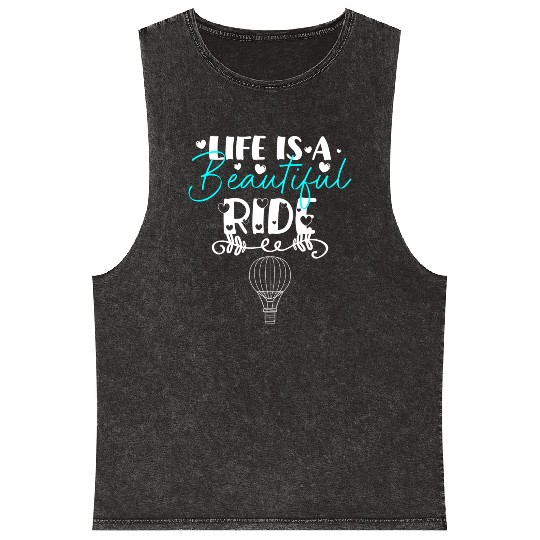 Hot Air Balloon Company Fire Adventure Mineral Wash Tank Tops