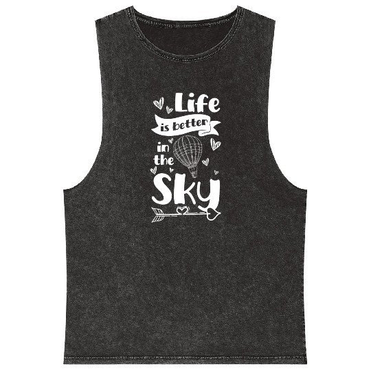 Hot Air Balloon Company Driving Sport Mineral Wash Tank Tops