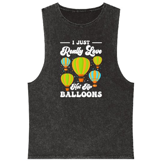 Hot Air Balloon Company Driving Adventure Mineral Wash Tank Tops