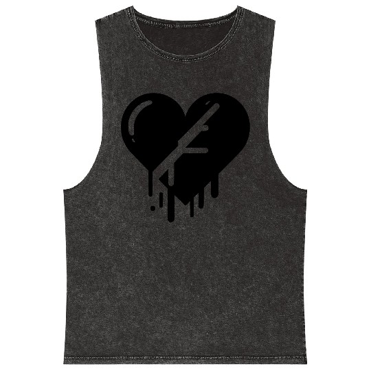 Heart broken hearts vector path15 Mineral Wash Tank Tops