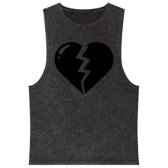 Heart broken hearts vector path16 Mineral Wash Tank Tops