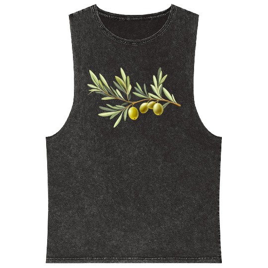 Olive Branch Mineral Wash Tank Tops