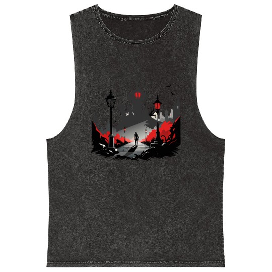 Ghost town Mineral Wash Tank Tops