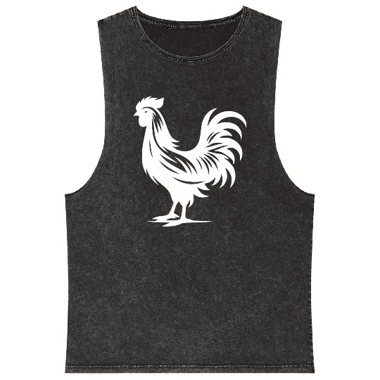 Cute Cock Pedigree Cock Large Plumage Mineral Wash Tank Tops