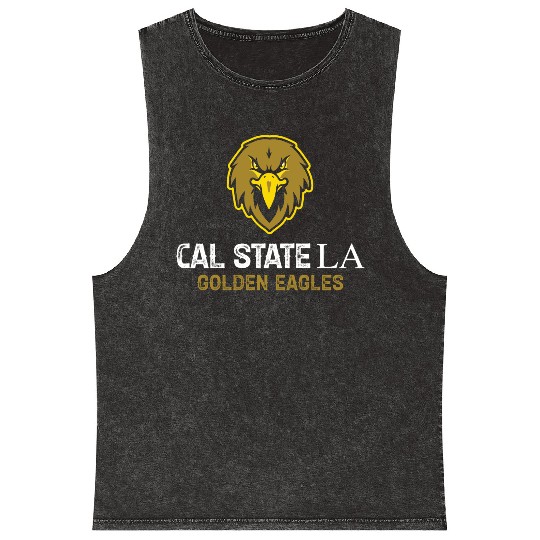 Cal State Los Angeles Golden Eagles Mineral Wash Tank Tops