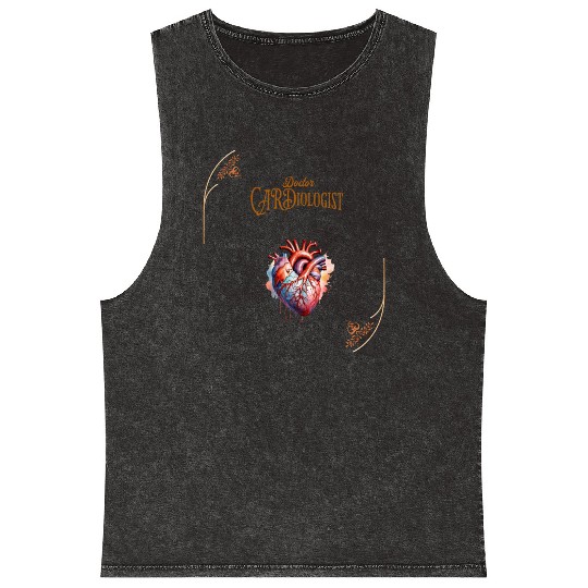 Doctor cardiologist Mineral Wash Tank Tops