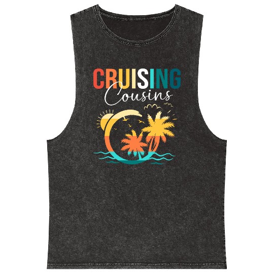 Family Cruise Mediterranean Cruising Cousins Mineral Wash Tank Tops