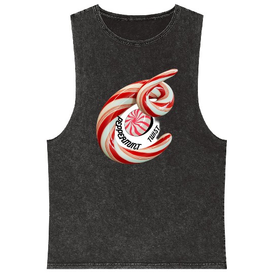 Peppermint Candy Mineral Wash Tank Tops