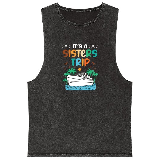 Mediterranean Cruising Vacation Its A Sisters Trip Mineral Wash Tank Tops