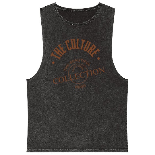 "THE CULTURE" by Tavia Linen Mineral Wash Tank Tops