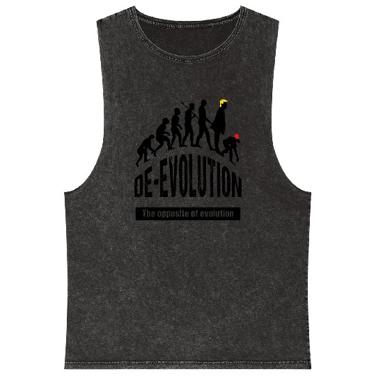 De-Evolution of Maga Republican Mineral Wash Tank Tops
