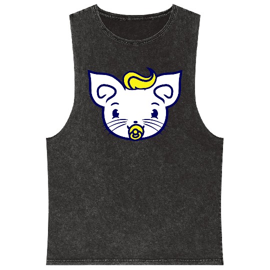 Baby Cat Cute Pacifier Kitten Toddler Child Face Mineral Wash Tank Tops