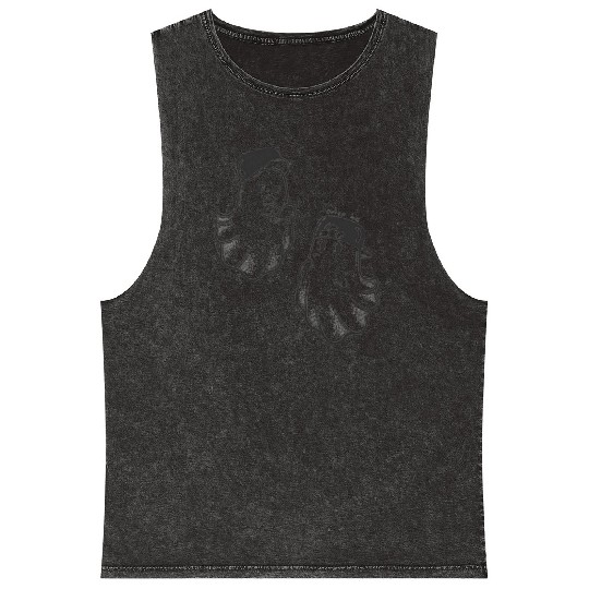 Ghostly friends, spooky and goofy Mineral Wash Tank Tops