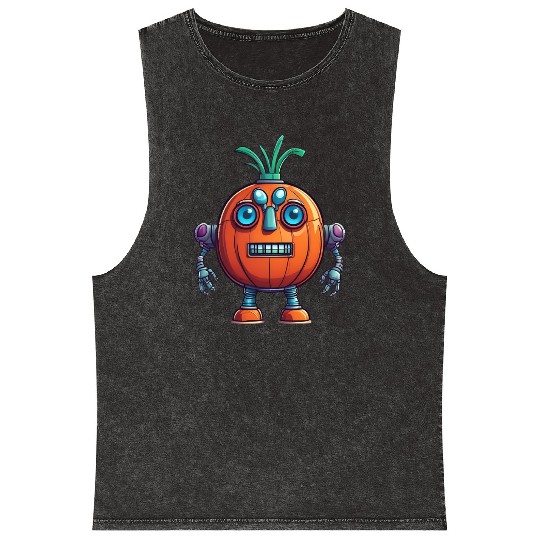 Robot Onion Mineral Wash Tank Tops