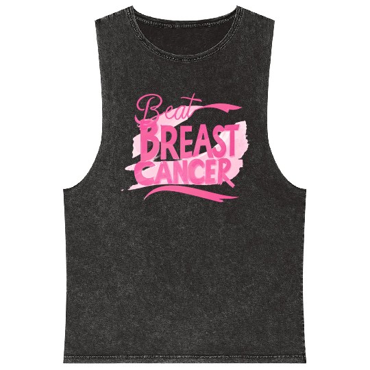 Beat Breast Cancer, Together We Fight Breast Cance Mineral Wash Tank Tops
