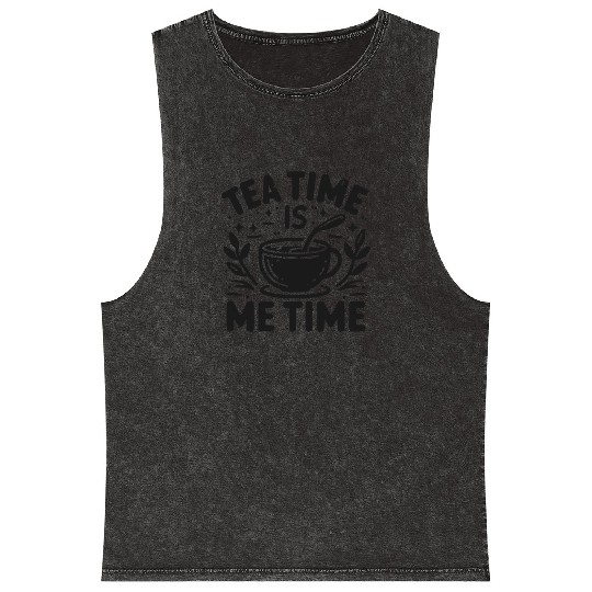 Tea Time is Me Time Mineral Wash Tank Tops