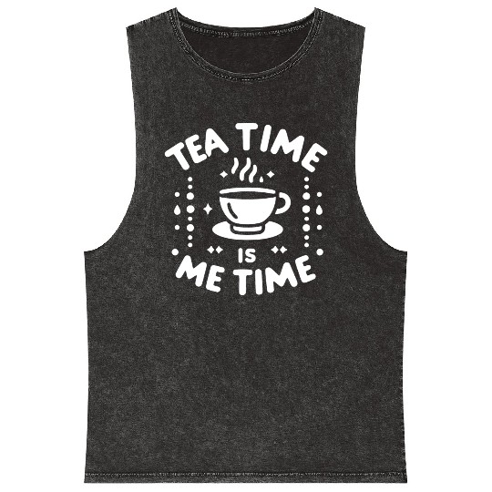 Tea Time is Me Time Mineral Wash Tank Tops