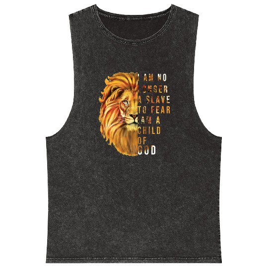 LION KING Mineral Wash Tank Tops