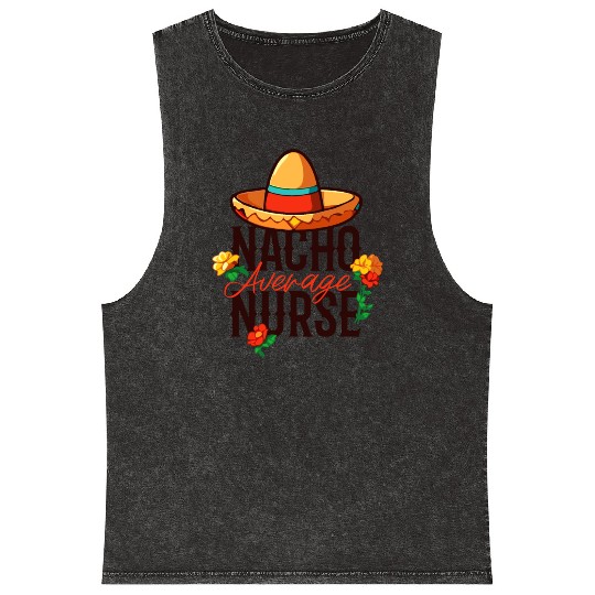 Nachos Themed Pun Cinco De Mayo Design Mineral Wash Tank Tops