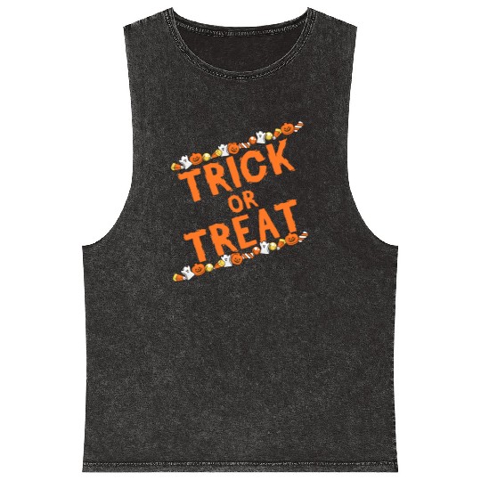 Trick or Treat Tees Mineral Wash Tank Tops| halloween