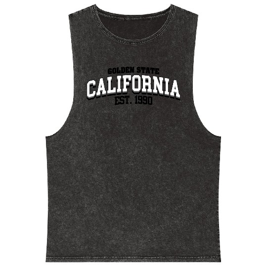 California Golden State Mineral Wash Tank Tops