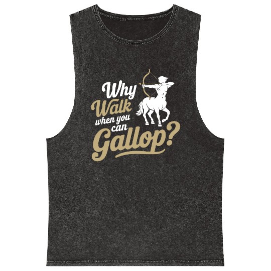 Funny Sagittarius Mineral Wash Tank Tops