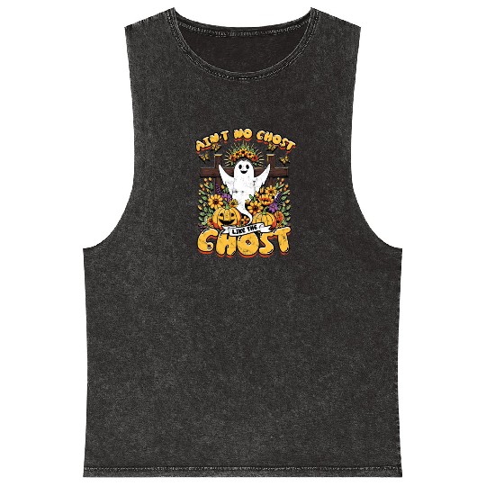 Ain't No Ghost Like The Holy Ghost - Christian Mineral Wash Tank Tops
