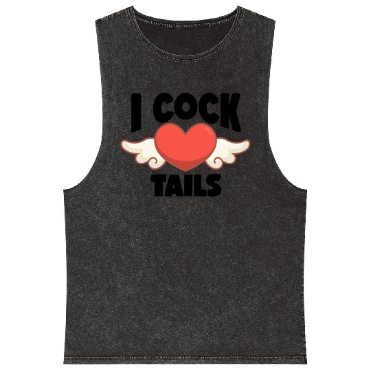 Funny I Love Cocktails 7 Mineral Wash Tank Tops