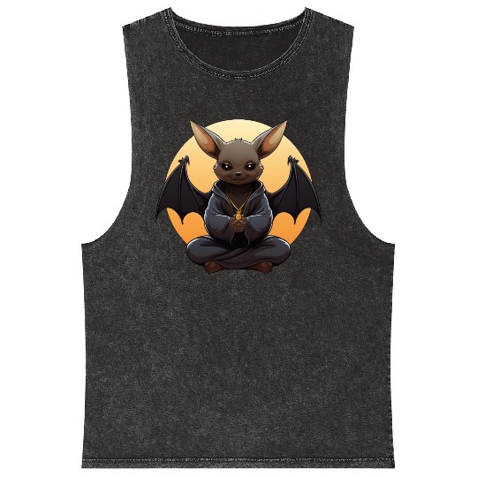 Yogi the bat Mineral Wash Tank Tops