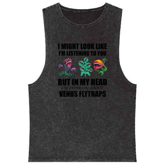 Venus flytrap lover's life! Mineral Wash Tank Tops