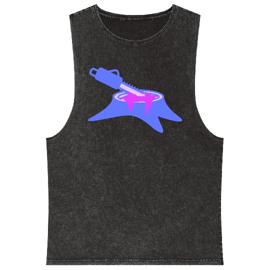 Chainsaw Tree Felling Lumberjack Forest Stump Wood Mineral Wash Tank Tops