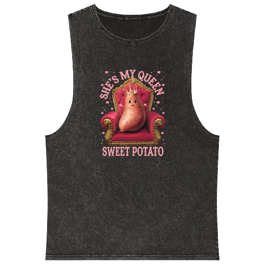 She s my sweet Potato Mineral Wash Tank Tops