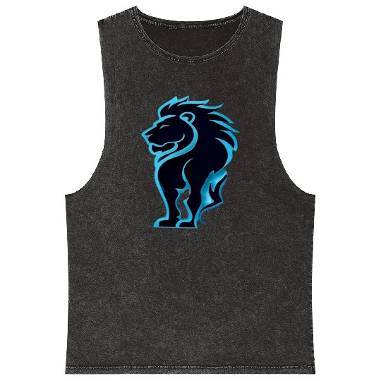 Lion king design Mineral Wash Tank Tops