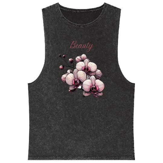 Orchid Elegance: A Symbol of Timeless Beauty Mineral Wash Tank Tops