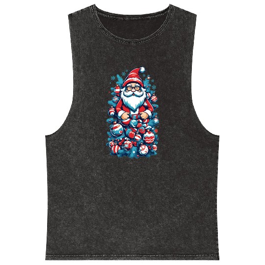 Santa Claus -  D83C DF85 Mineral Wash Tank Tops