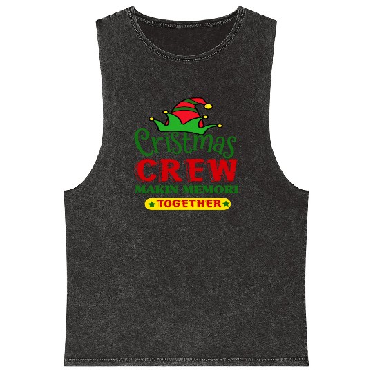 CHRISTMAS CREW Mineral Wash Tank Tops