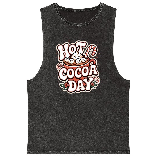 Hot Cocoa Day Mineral Wash Tank Tops