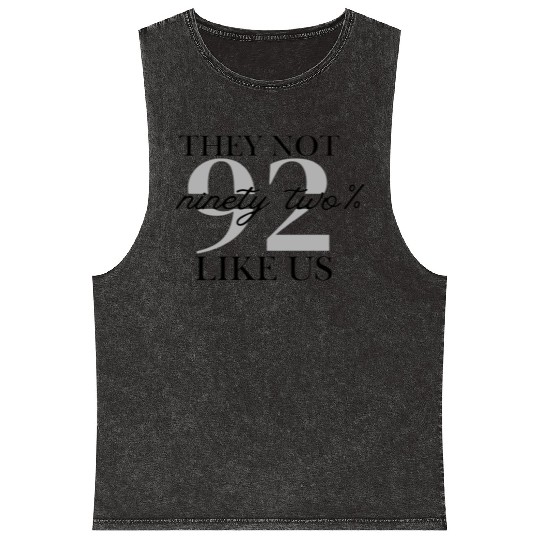 They Not Like Us Graphic Mineral Wash Tank Tops