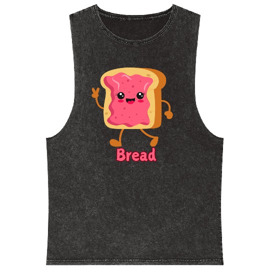 Bread Lover Mineral Wash Tank Tops