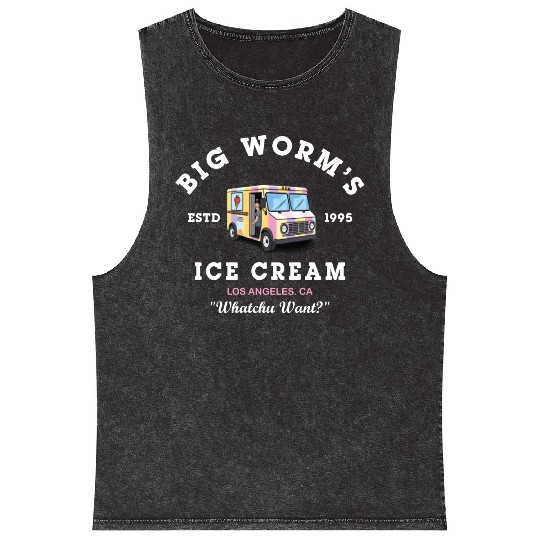 Big Worm s Ice Cream Whatchu Want Mineral Wash Tank Tops