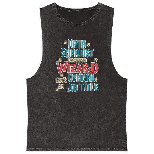 Data Scientist Wizard Data Science Mineral Wash Tank Tops