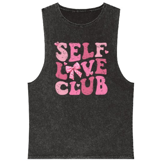 Self Love Club, Valentine Retro Mineral Wash Tank Tops