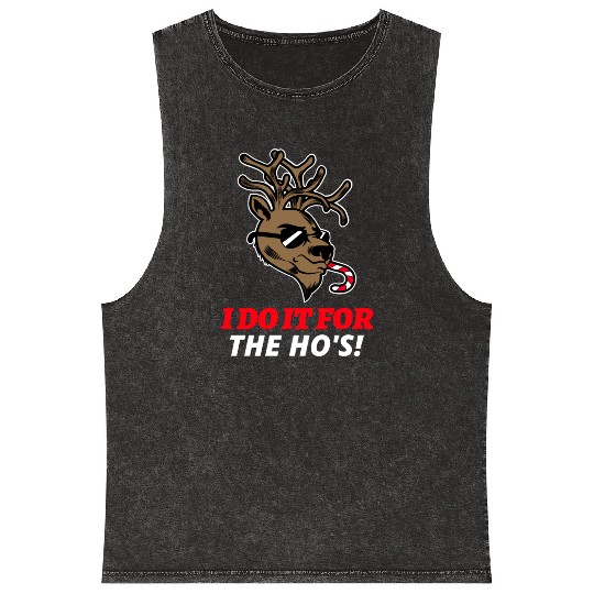 I Do It For The Ho's Mineral Wash Tank Tops