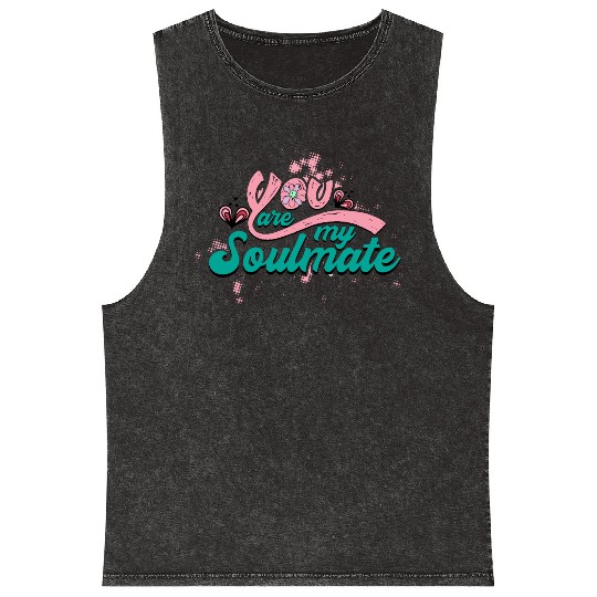 You Are My Soulmate Mineral Wash Tank Tops