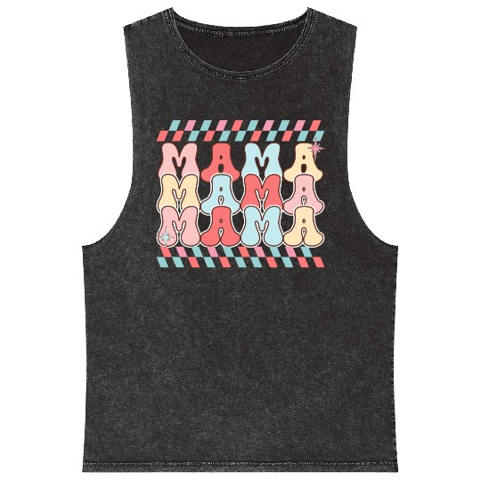 Happy Easter Bunny, Easter Day, Mama Easter Mineral Wash Tank Tops