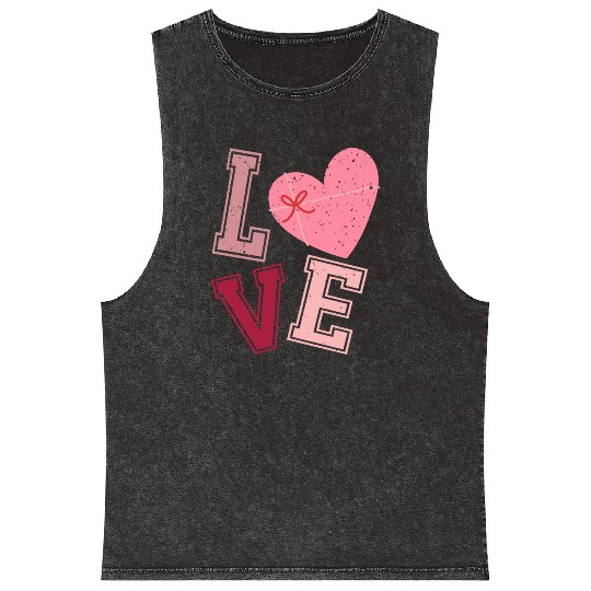 Valentine Day, Valentine Retro Mineral Wash Tank Tops