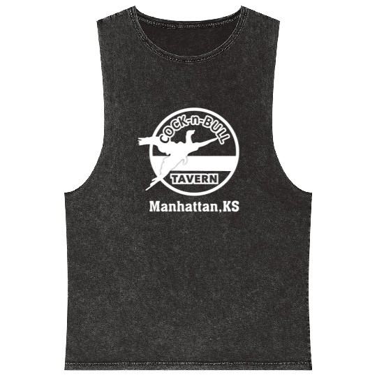 Cock N Bull Tavern Manhattan Mineral Wash Tank Tops