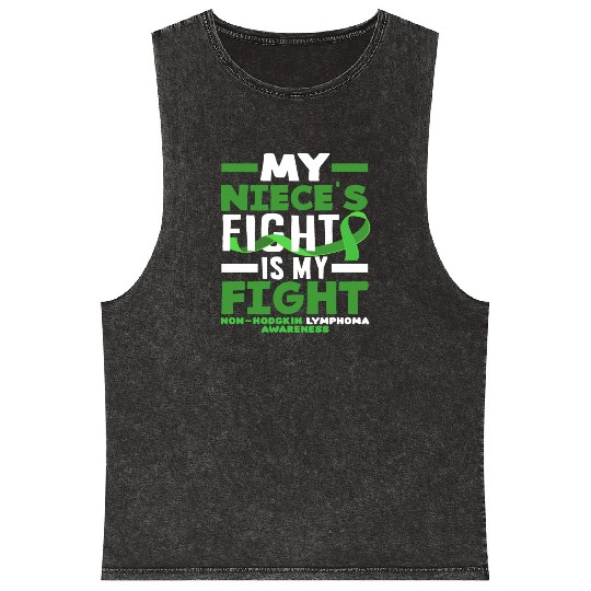 Non-Hodgkin Lymphoma Awareness My Niece Fight Mineral Wash Tank Tops